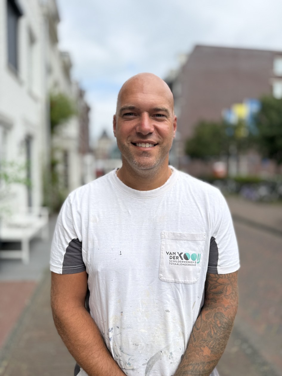 Mike van der Kooij, owner of Van der Kooij Schilderwerken from Vleuten